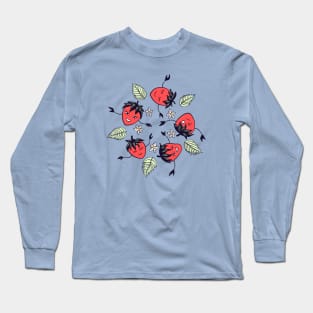 Cute strawberry characters Long Sleeve T-Shirt